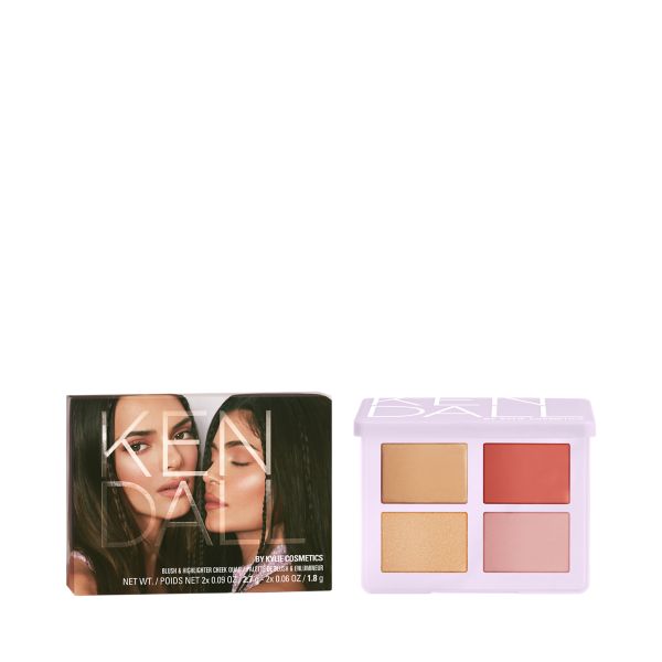 Kendall Blush & Highlighter Cheek Quad Kylie Cosmetics by Kylie Jenner
